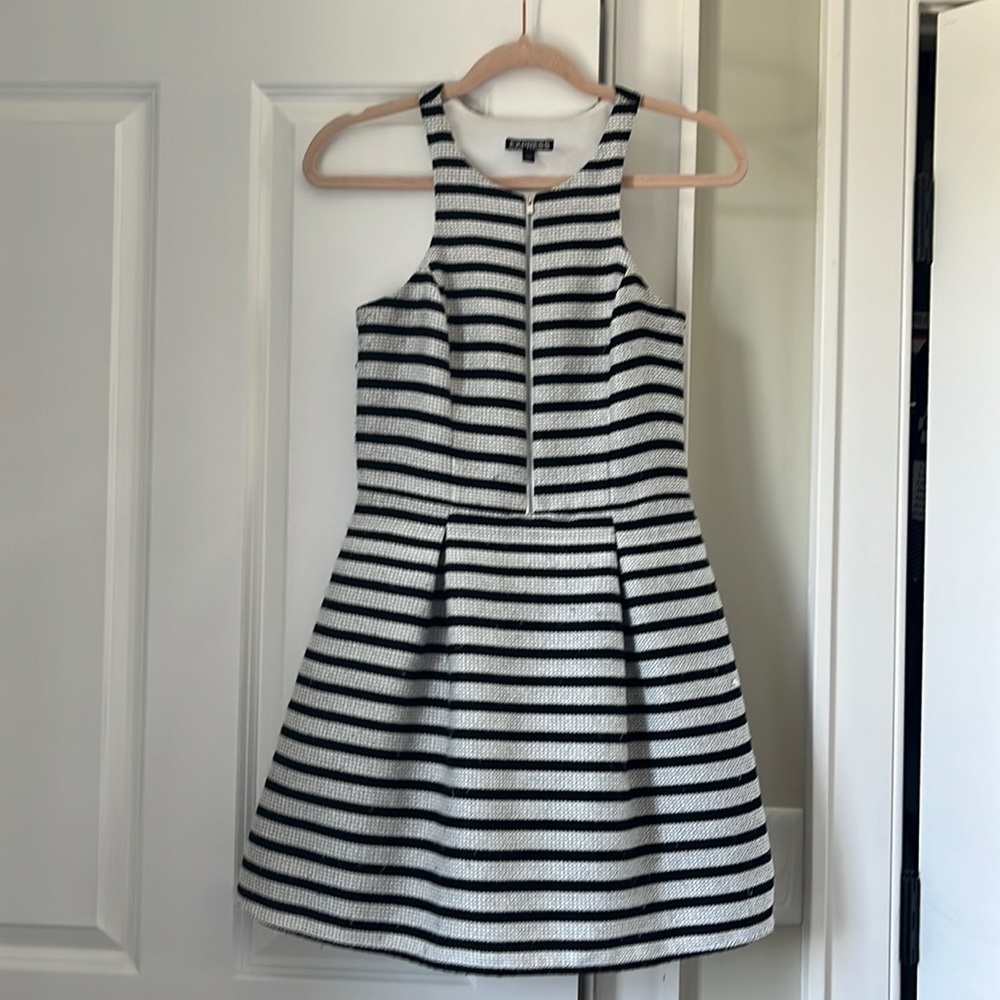 Express Black and White Dress